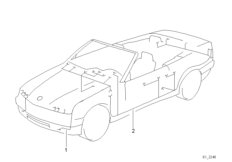 Жгут проводов, ответвление Пд для BMW E36 318i M43 (схема запасных частей)
