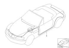 Основной жгут проводов для BMW Z3 Z3 3.0i M54 (схема запасных частей)