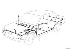 Жгут проводов для BMW E30 325i M20 (схема запасных частей)