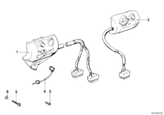 Комбинированный выключатель на руле для MOTO 248 R45T/N 0 (схема запасных частей)