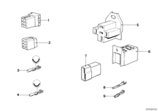 Разъем/корпус вилки разъема для MOTO 248 R45/N 0 (схема запасных частей)