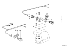 Комплект дооснащения гнезда разъема для BMW K589 K 100 RT 84 (0504,0505,0514) 0 (схема запасных частей)