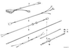 Различные дополнительные жгуты проводов для MOTO 2472 R 80 RT 0 (схема запасных частей)