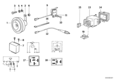 Сирена/реле/разл.переключатели для MOTO 2473 R 100 R Mystik 94 0 (схема запасных частей)