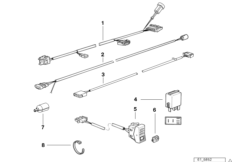 Провода электр.лобового стекла для BMW K569 K 75 RT (0565,0573) 0 (схема запасных частей)