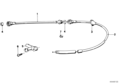 Вал привода спидометра для BMW E12 528 M30 (схема запасных частей)