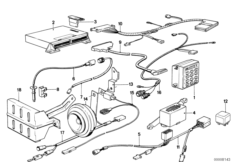 Бортовой компьютер для BMW E23 732i M30 (схема запасных частей)
