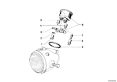 комбинация приборов для MOTO 2476 R60/5 0 (схема запасных частей)
