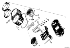 комбинация приборов для MOTO 2476 R60/6 0 (схема запасных частей)