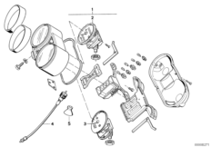 комбинация приборов для BMW 2478 R 100 RS 0 (схема запасных частей)