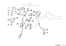 Дополнительные приборы для BMW K569 K 75 RT (0565,0573) 0 (схема запасных частей)