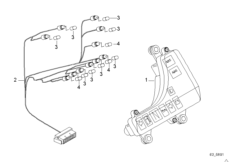 Контрольная лампа для BMW 259R R 850 R 94 (0401,0406) 0 (схема запасных частей)