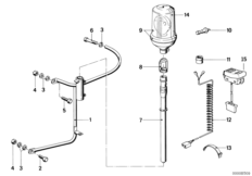 Вращающийся проблесковый фонарь для BMW 2474 R 100 RT 0 (схема запасных частей)