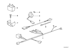 Провода проблескового фонаря для MOTO K569 K 75 84 (0561) 0 (схема запасных частей)