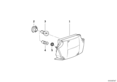 Блок задних фонарей для MOTO 259S R 1100 RS 93 (0411,0416) 0 (схема запасных частей)