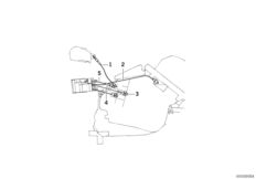 Тросик привода регул.заслонок кондицион. для BMW E34 525ix M50 (схема запасных частей)