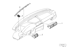 Сопла/накладки для BMW E36 323ti M52 (схема запасных частей)
