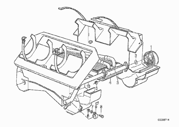 Нагревательный элемент/дополнит.элементы для BMW E12 520i M20 (схема запчастей)