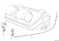 вакуумный шланг для BMW E23 735i M30 (схема запасных частей)