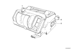 Сервопривод/соединительная тяга Siemens для BMW E32 735i M30 (схема запасных частей)