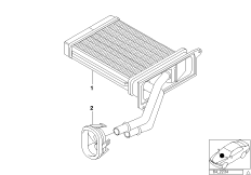 Нагревательный элемент сист.отопл. Behr для BMW Z3 Z3 M3.2 S54 (схема запасных частей)