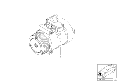 RP компрессор кондиционера для BMW E53 X5 4.8is N62 (схема запасных частей)