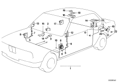 Детали аудиосистемы для BMW E30 M3 S14 (схема запасных частей)