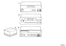 Радиоприемник Bavaria Mono Digital для BMW E34 524td M21 (схема запасных частей)