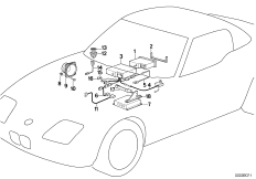 Радиоприемник/детали Z1 Audio System для BMW Z1 Z1 M20 (схема запасных частей)