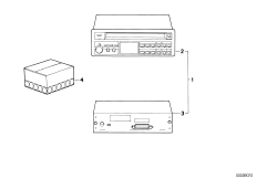 Радиоприемник Bavaria Electronic CD для BMW E30 316 M10 (схема запасных частей)