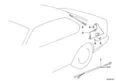Дополнительные детали, 2-ой компонент для BMW E32 730i M30 (схема запасных частей)