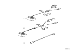 Переходный провод радиоприемника для BMW E34 525td M51 (схема запасных частей)