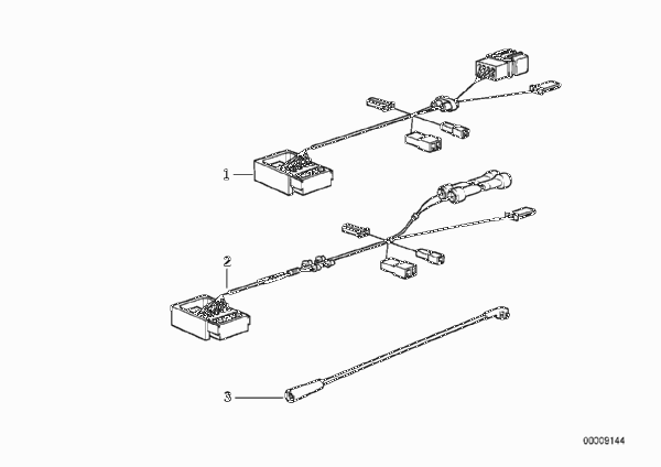Переходный провод радиоприемника для BMW E36 325td M51 (схема запчастей)