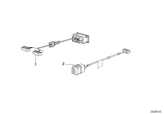 переходный провод динамика для BMW E34 525ix M50 (схема запасных частей)