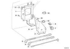 отдельные детали чейнджера CD-6 для BMW E38 750iLP M73N (схема запасных частей)
