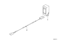 Детали устройства громкой связи для BMW E38 L7 M73N (схема запасных частей)