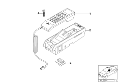 Детали SA 629 в центральной консоли для BMW E38 735i M62 (схема запасных частей)