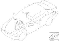 Провода аудиосистемы для BMW E39 530d M57 (схема запасных частей)