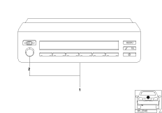 Мультиинформационный дисплей для BMW E53 X5 3.0d M57N (схема запасных частей)
