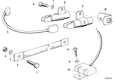 Помехоподавляющий конденсатор для MOTO 2476 R75/5 0 (схема запасных частей)