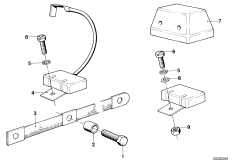 Помехоподавляющий конденсатор для MOTO 2477 R 80 RT 0 (схема запасных частей)