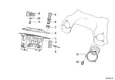 Монтажный комплект радиоприемника/детали для BMW 89V2 K 1100 LT (0526, 0536) 0 (схема запасных частей)