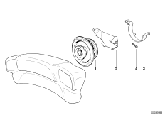 Динамик/кронштейн динамика в верх.конт. для BMW 89V2 K 1100 LT (0526, 0536) 0 (схема запасных частей)