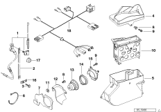 Монтажный комплект радиоприемника/детали для MOTO 259T R 1100 RT 96 (0413,0418) 0 (схема запасных частей)