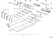бортовой инструмент для BMW 2472 R 80 0 (схема запасных частей)