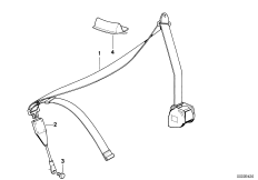 Ремень безопасности для BMW Z1 Z1 M20 (схема запасных частей)