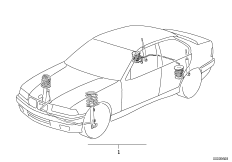 К-т доосн.спорт.ходовой частью M Technic для BMW E36 320i M50 (схема запасных частей)