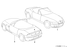 Аэродинамический комплект для BMW Z3 Z3 1.8 M43 (схема запасных частей)