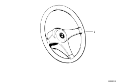 Спортивное рулевое колесо I кожа для BMW E23 735i M30 (схема запасных частей)