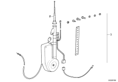 Автоматическая антенна для BMW E30 325i M20 (схема запасных частей)